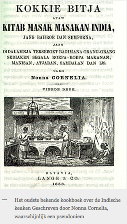 Oudste kookboek Indische keuken